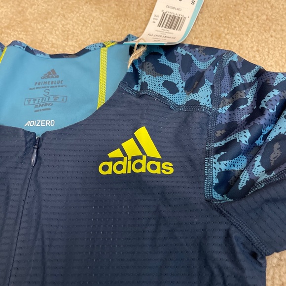 Adidas AdiZero Short Sleeve Running Sprint Track Suit - Picture 5 of 7